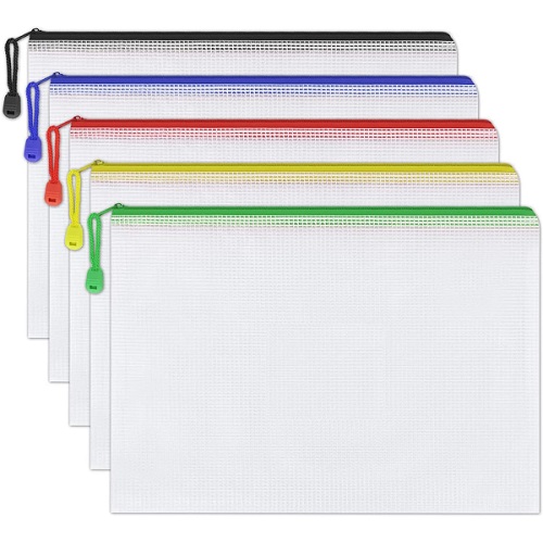 Mesh, Plastic, Zipper pouch