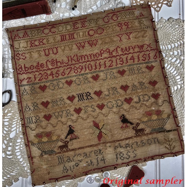 Margaret Robinson 1855, A Loving Family Record by Annie Beez Folk Art - Image 2