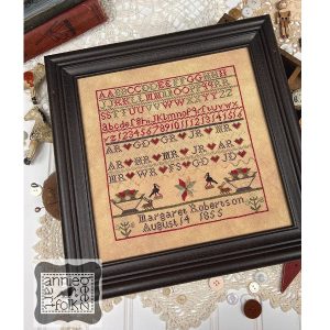 Margaret Robinson 1855, A Loving Family Record by Annie Beez Folk Art