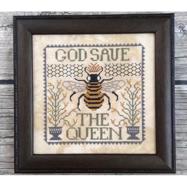 God Save The Queen chart by Annie Beez Folk Art
