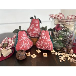 Christmas Pears chart by Annie Beez Folk Art