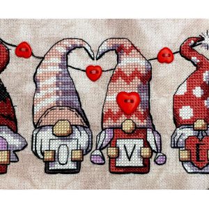 Valentine’s Gnomies by Autumn Lane Stitchery