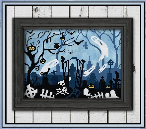 Lost Souls Cemetery by Autumn Lane Stitchery
