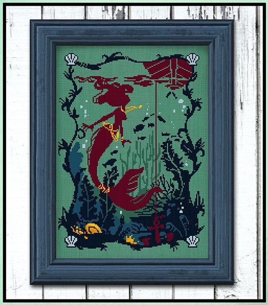 Curious Mermaid, The by Autumn Lane Stitchery
