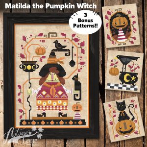 Matilda The Pumpkin Witch by Autumn Lane Stitchery