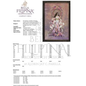 Persephone Goddess of Spring, Queen of the Underworld chart by Bella Filipina