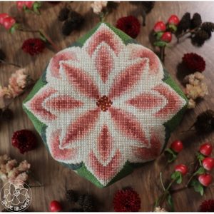 Poinsettia Biscornu by Blue Flower