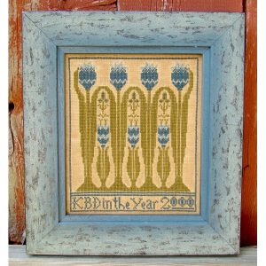 Tulip Patch chart by Carriage House Samplings, reprint by Liz Mathews