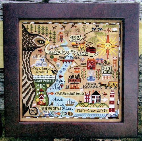 Hawk Run Hollow, Map of