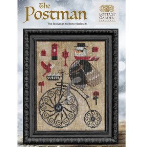 Snowman Collector ~ The Postman by Cottage Garden Samplings