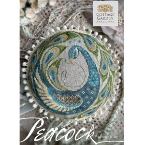 Peacock Pin Cushion by Cottage Garden Samplings