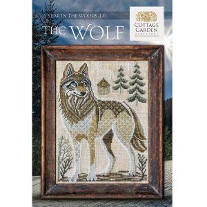 A Year In The Woods II ~ The Wolf chart by Cottage Garden Samplings