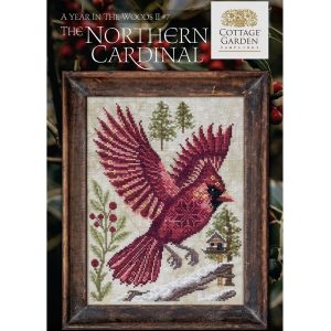 A Year In The Woods II ~ The Northern Cardinal chart by Cottage Garden Samplings