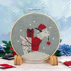 Snowflake Goat Ornament by Counting Puddles