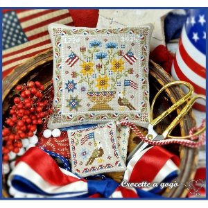 Patriotic Basket chart by Crocette a gogo