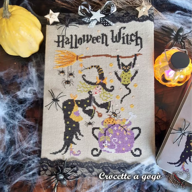 Halloween Witch chart by Crocette a gogo