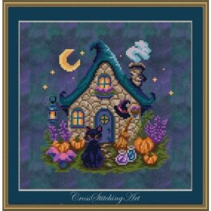 Mooncap Cottage chart by Cross Stitching Art