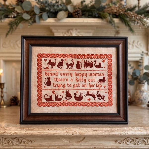 CAT Sampler Design chart by December Stitches