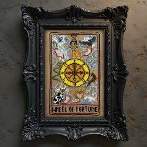 Cat Tarot X ~ Wheel of Fortune chart by Dirty Annie’s