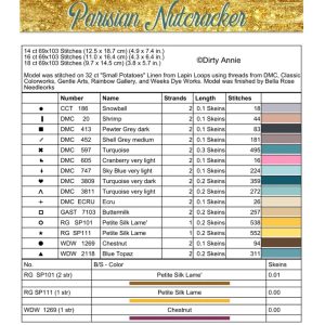 Parisian Nutcracker chart by Dirty Annie’s