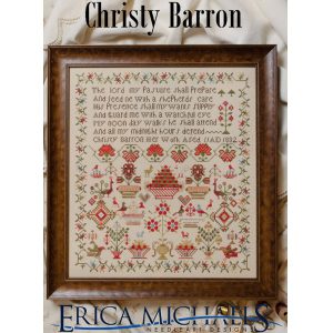 Christy Barron 1832 Reproduction Sampler by Erica Michaels
