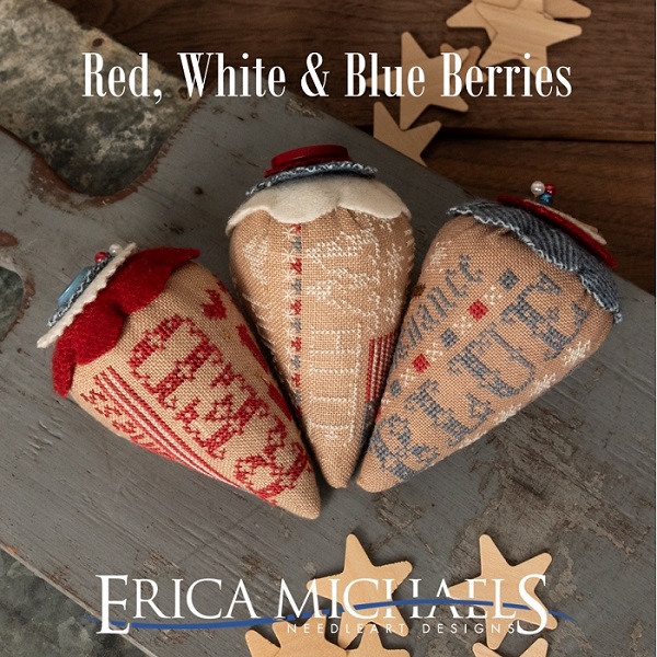 Red, White & Blue Berries chart by Erica Michaels Designs
