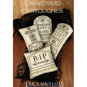 Graveyard Cartouches chart by Erica Michaels Needlework Designs