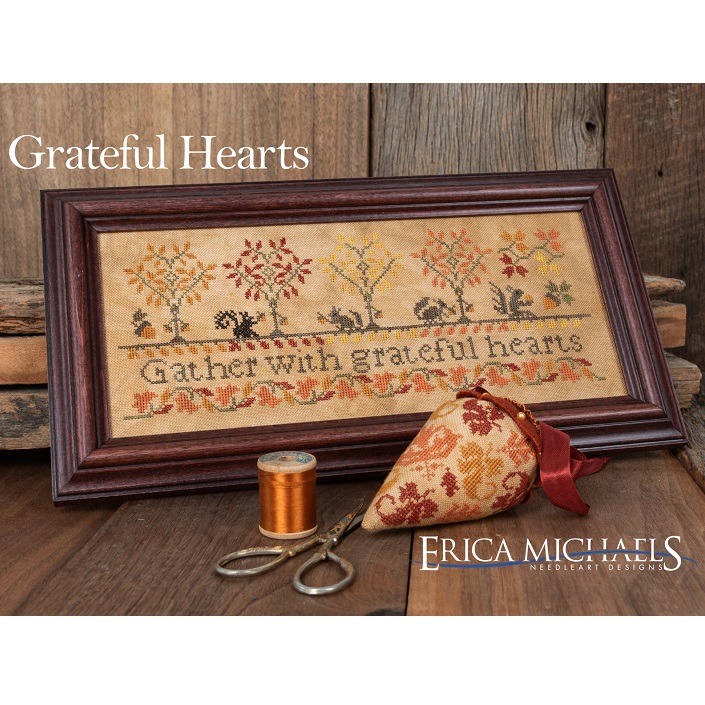 Grateful Hearts chart by Erica Michaels Needlework Designs