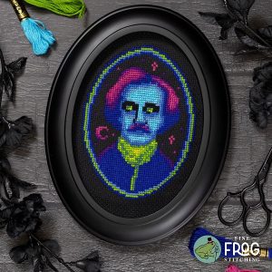 Edgar Allan Glow chart by Fine Frog Stitching