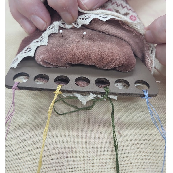 Emma, a Queen Anne Pincushion Doll & Thread Keeper ~ by GPA Designs - Image 4