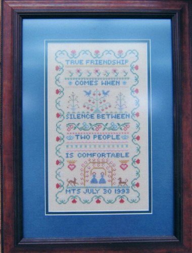 18th Century True Friendship Sampler