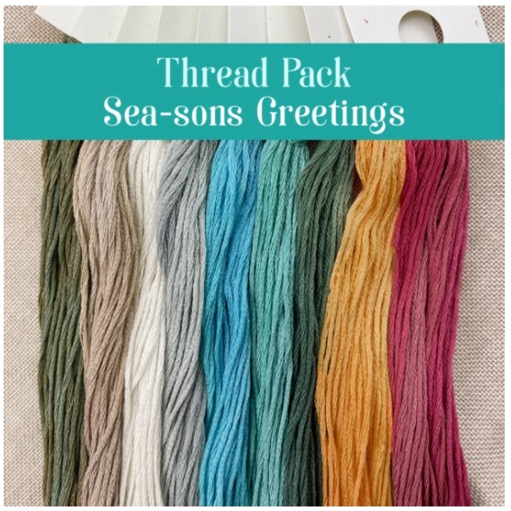 Sea-sons Greetings thread pack by Colour & Cotton (HOD "Coastal Holiday")