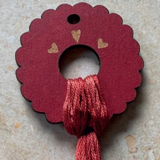 Heartware Bowl ~ Ruffled Red Thread Drop, for Heart In Hand by Delphine Mongrand of The Bee Company