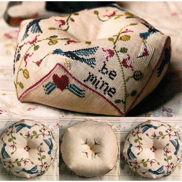 Be Mine Biscornu by Heartstring Samplery