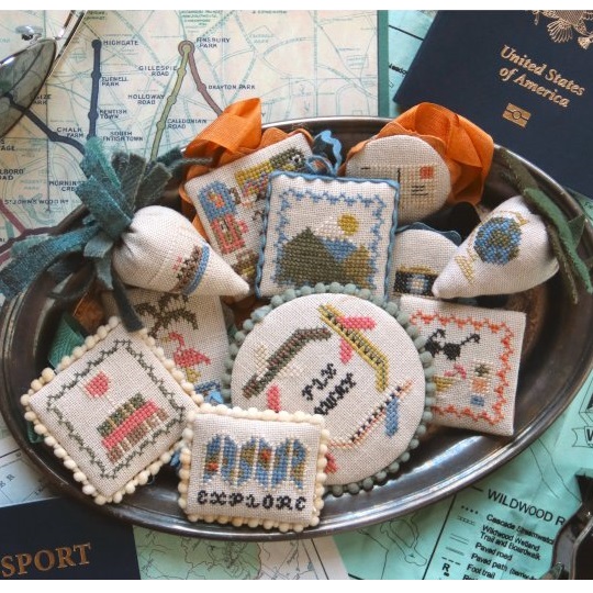Festive Little Fobs ~ Travel Edition by Heartstring Samplery