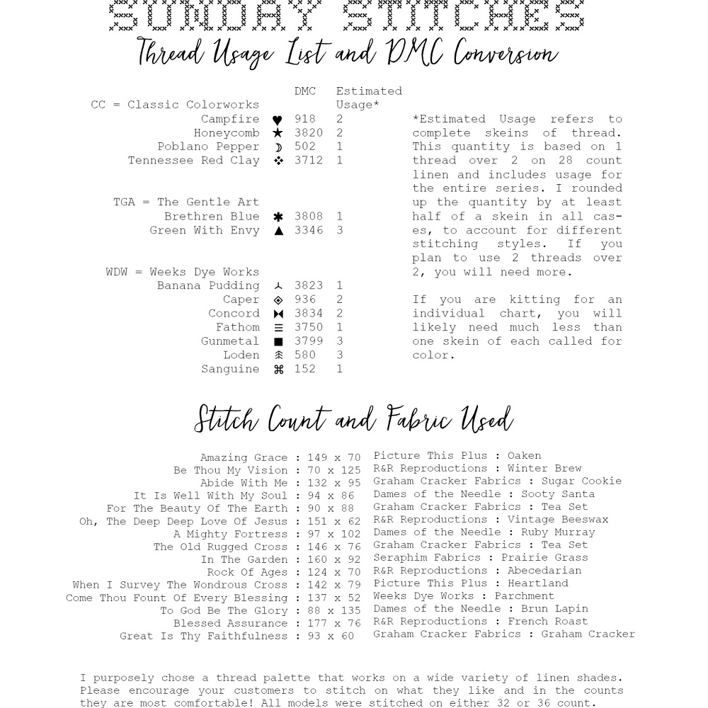 Sunday Stitches book by Heartstring Samplery - Image 4