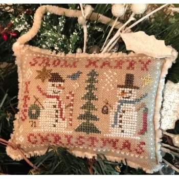 2021 Snowman Ornament ~ Snow Happy by Homespun Elegance
