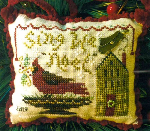 2019 Sampler Ornament ~ Sing We Noel by Homespun Elegance
