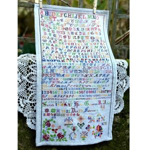 Sarah Hofer 1947 – A Hutterite Sampler Reproduction chart by Jan Hicks Creates – Nashville26