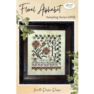 Floral Alphabet Sampling Series ~ GHIJ by Jeannette Douglas