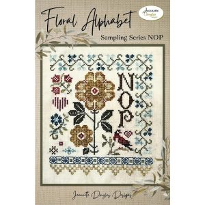 Floral Alphabet Sampling Series ~ NOP by Jeannette Douglas