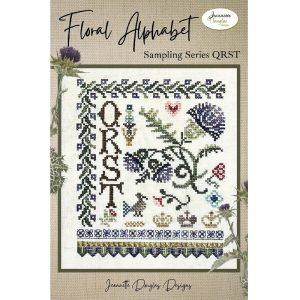 Floral Alphabet Sampling Series ~ QRST by Jeannette Douglas