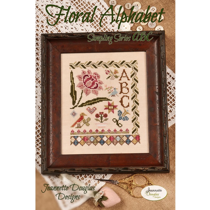 Floral Alphabet Sampling Series ~ ABC by Jeannette Douglas ~ Nashville25
