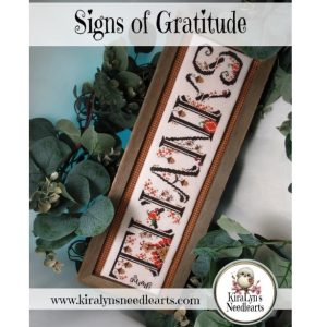 Signs of Gratitude chart by KiraLyns Needlearts