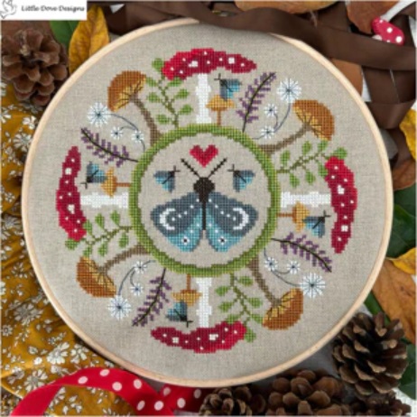 Moth and the Mushroom by Little Dove Designs