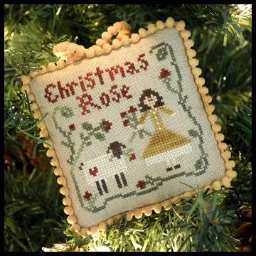 Ornament, Sampler Tree<br>Christmas Rose