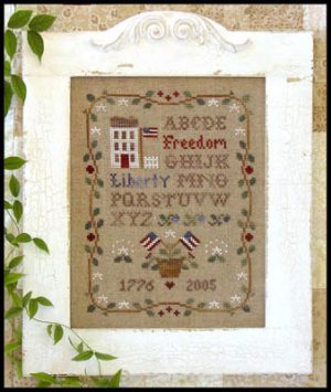 Americana Sampling chart by Little House Needleworks