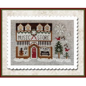 Hometown Holiday ~ Music Store by Little House Needleworks