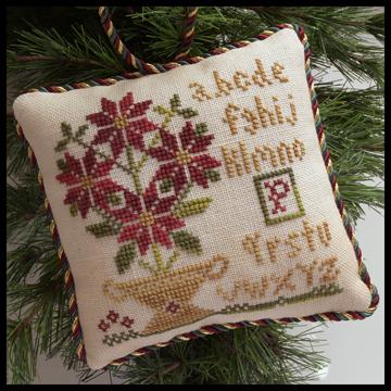 Ornament, Sampler Tree<br>Potted Poinsettia