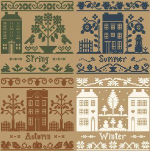Monochromatic Seasons by Little House Needleworks